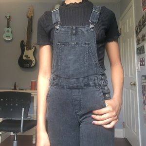 Black overalls